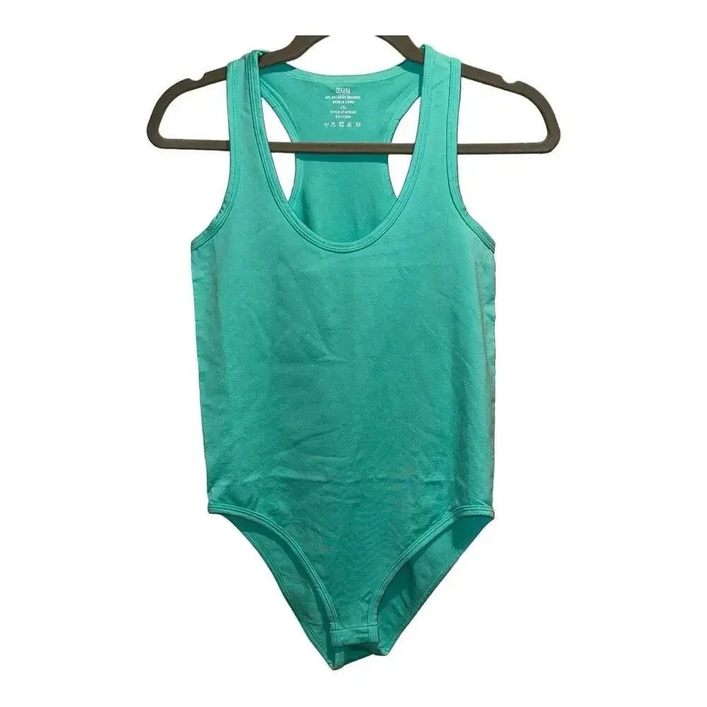 NWT Zenana Aqua Blue Body Suit‎